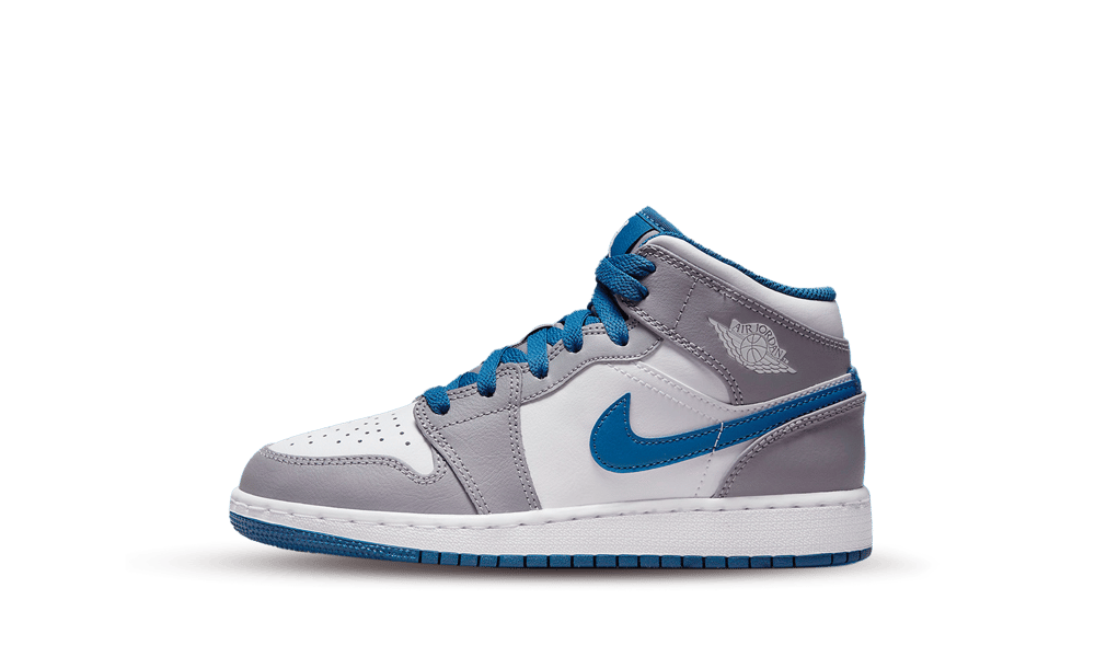 Air Jordan 1 Mid True Blue Cement (PS)