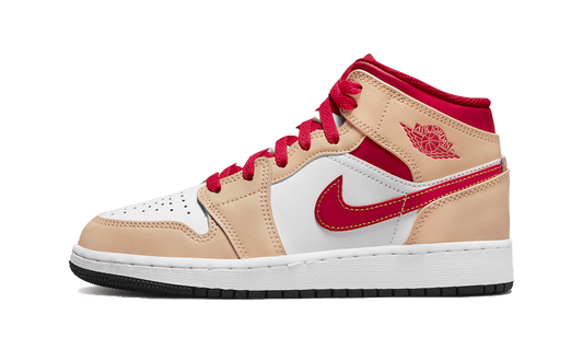 Air Jordan 1 Mid Light Cardinal Curry