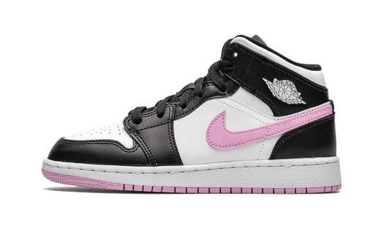 Air Jordan 1 Mid White Light Arctic Pink GS