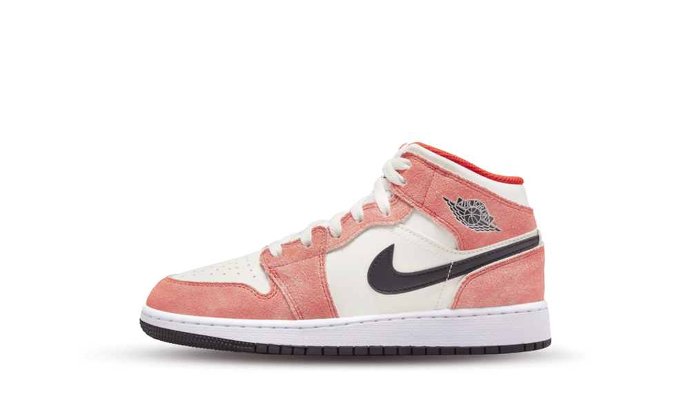 Air Jordan 1 Mid SE Orange Suede (GS)