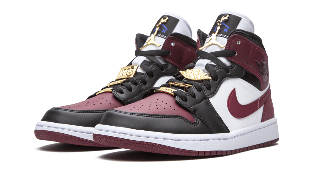 Air Jordan 1 Mid SE Black Dark Beetroot (W)