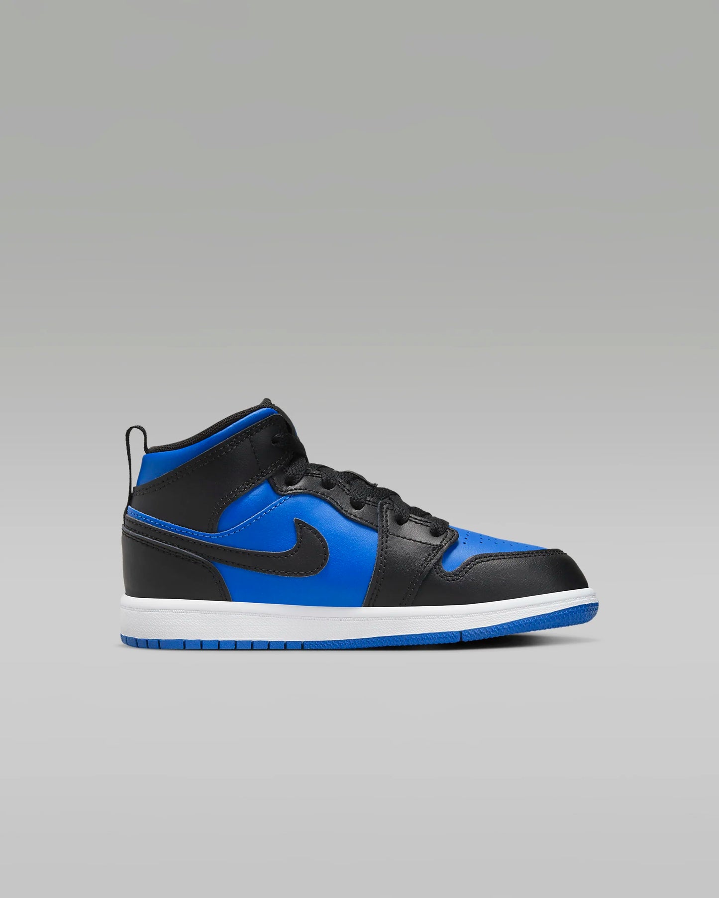 La Jordan 1 Mid Black Royal Blue